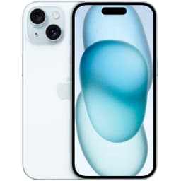 Смартфон Apple iPhone 15 nano SIM+nano SIM 128GB, голубой (Blue)— фото №0
