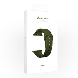 Ремешок Lyambda Altair для Apple Watch 42mm/44mm, Универсальный, силикон, оливковый— фото №1