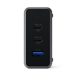 Зарядное устройство сетевое Satechi Compact GaN, 100Вт, серый космос— фото №3