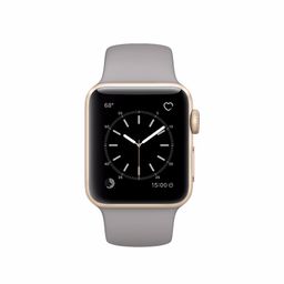 Apple Watch Series 2 (MNP22RU/A) - 38 мм, золотистый алюминий, спортивный ремешок цвета «серый камень»— фото №1