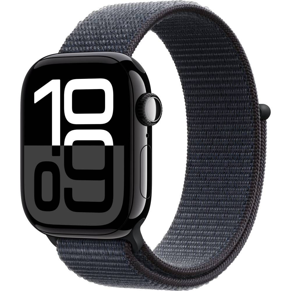 Apple Watch Series 10  (корпус - черный, 42mm ремешок Sport Loop чернила, размер One Size)— фото №0