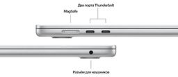 2024 Apple MacBook Air 13.6″ серебристый (Apple M3, 8Gb, SSD 256Gb, M3 (8 GPU))— фото №5