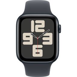 Apple Watch SE GPS  (корпус - темная ночь, 44mm ремешок Sport Band темная ночь, размер S/M)— фото №1