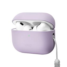 Чехол Uniq LINO лавандовый, для AirPods Pro 2— фото №1