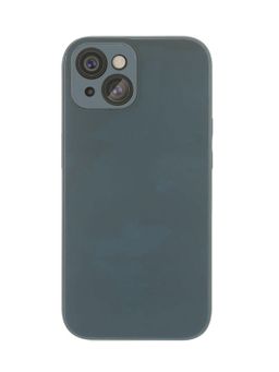 Чехол-накладка VLP Glaze Case для iPhone 15, полиуретан, синий— фото №0