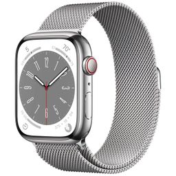 Apple Watch Series 8 GPS + Cellular 45mm (корпус - серебристый, IP6X)— фото №0