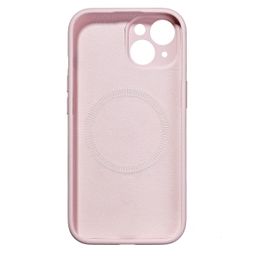 Чехол-накладка Synora Silicon MagCase для iPhone 15, силикон, светло-розовый— фото №3