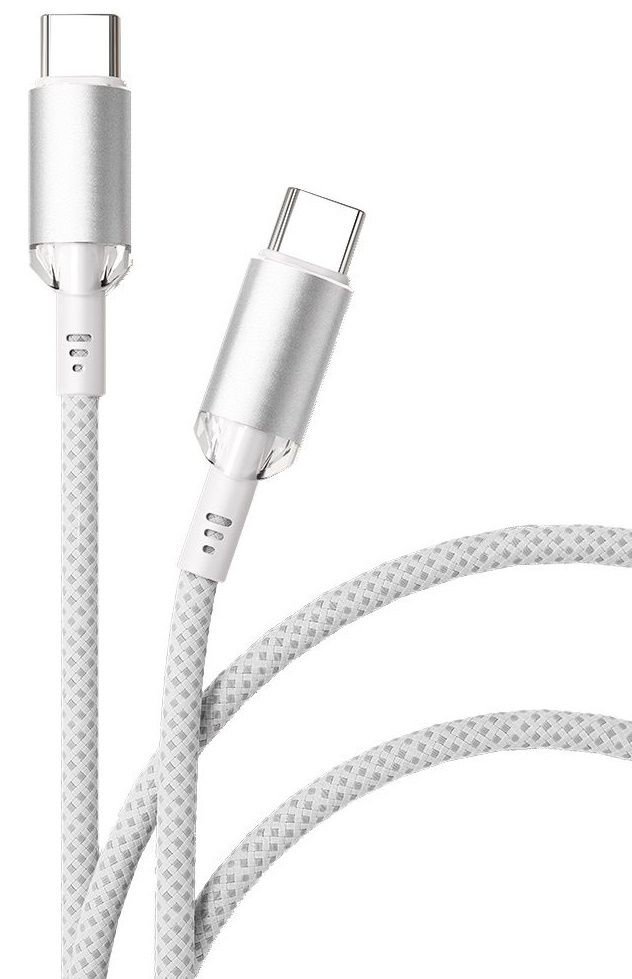 Кабель VLP Diamond Cable USB-C / USB-C 1,2м, белый— фото №0