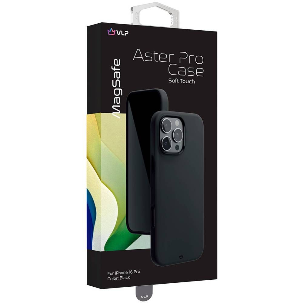 Чехол-накладка VLP Aster Pro Case для iPhone 16 Pro, силикон, черный— фото №4