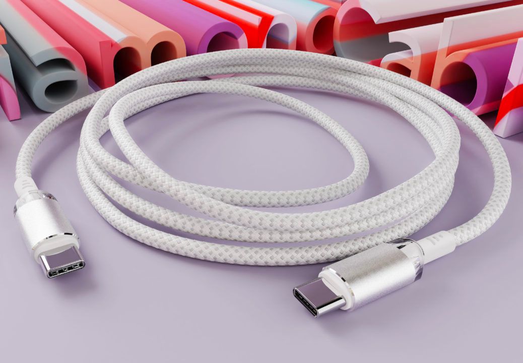 Кабель VLP Diamond Cable USB-C / USB-C 1,2м, белый— фото №4