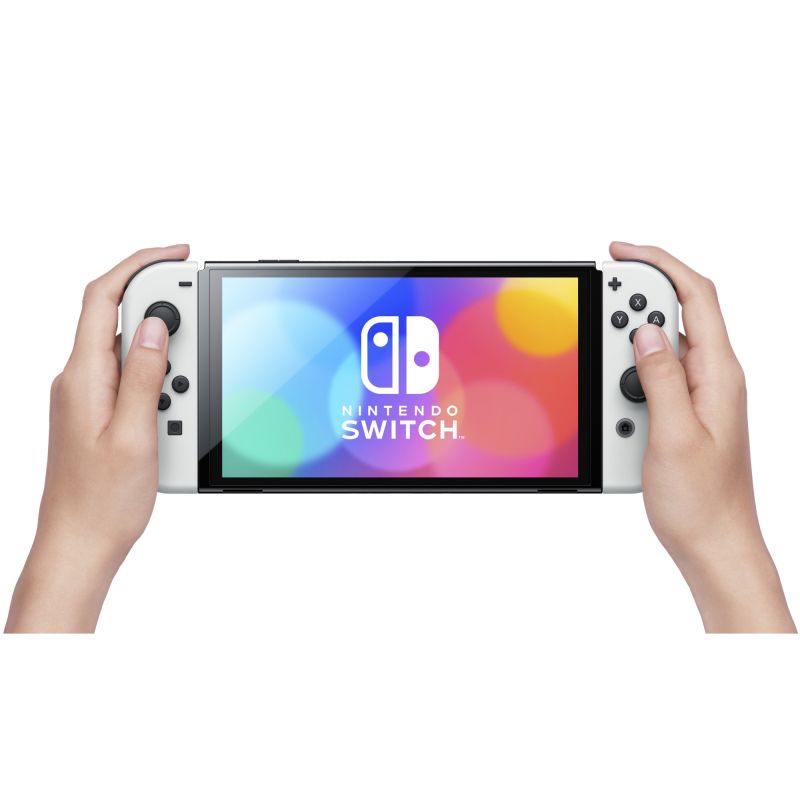 Игровая консоль Nintendo Switch OLED, белый— фото №3