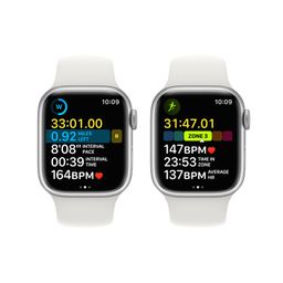 Apple Watch Series 8 GPS + Cellular 45mm (корпус - серебристый, IP6X)— фото №6