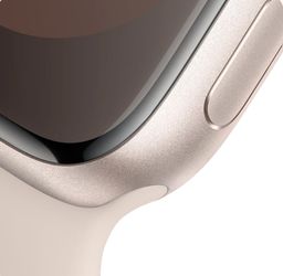 Apple Watch Series 9 GPS 45mm (корпус - сияющая звезда, спортивный ремешок сияющая звезда, IP6X)— фото №2