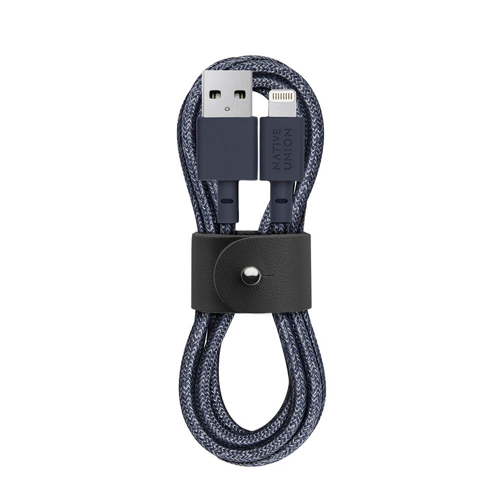 Кабель Native Union Belt Cable USB / Lightning, 1,2м, синий— фото №0