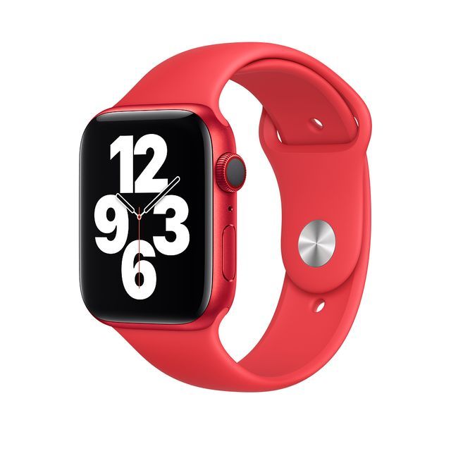 Ремешок Apple Sport Band для Apple Watch 44mm, Фторэластомер, (PRODUCT)RED— фото №1