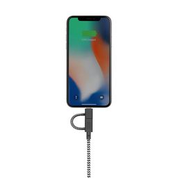 Кабель Native Union USB / Lightning, 2м, зебра— фото №1