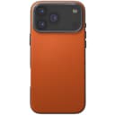 Чехол-накладка Uniq Lyden DS для iPhone 17 Pro, экокожа, оранжевый/серый