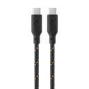 Кабель uBear Trend Cable USB-C / USB-C, 60Вт 1,2м, черный+оранжевый