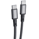 Кабель Breaking K41 USB-C / USB-C, 5A, 100Вт 2м, графитовый