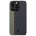 Чехол-накладка Pitaka MagEZ Case 3 Overture для iPhone 14 Pro, арамид (кевлар), черный/серый