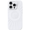 Чехол-накладка PYNANA Starlight для iPhone 16 Pro, экокожа, белый