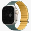 Ремешок Uniq Revix EVO reversible Magnetic для Apple Watch 45mm/46mm/49mm, силикон, зеленый/желтый