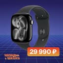 Смарт-часы Apple Watch Series 11 GPS 42mm (корпус - черный, ремешок Sport Band черный, размер M/L)