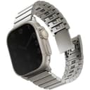 Ремешок Uniq Strova MAG Strap Link Steel для Apple Watch 42mm/44mm/45mm/49mm, нержавеющая сталь, серебристый