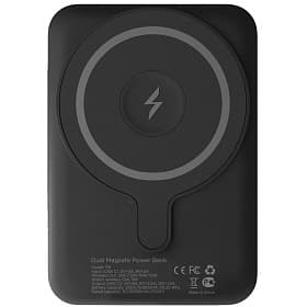 Внешний аккумулятор c БЗУ VLP Dual Magsafe PowerBank 5000 мАч, черный - 0