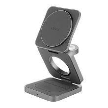 Зарядное устройство беспроводное uBear Balance 3 в 1, 15Вт, серый - 0