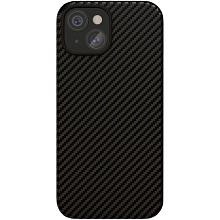 Чехол-накладка VLP Kevlar Case для iPhone 15 Plus, арамид (кевлар), черный - 0