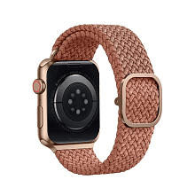Ремешок Uniq Aspen для Apple Watch 41mm, нейлон, розовый - 2