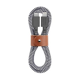 Кабель Native Union Belt Cable USB-C / Lightning 1,2м, зебра - 0