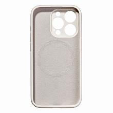 Чехол-накладка Synora Silicon MagCase для iPhone 15 Pro, силикон, белый - 3