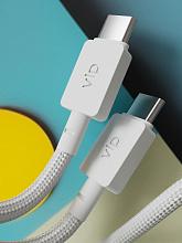Кабель VLP Nylon Cable USB-C / USB-C, 100Вт 2м, черный - 3