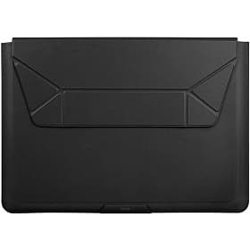 Чехол 14″ Uniq Oslo V.2 PU leather Magnetic Laptop sleeve/foldable, черный - 0