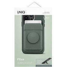 Кардхолдер Uniq Flixa with Pop-out Grip-stand MagSafe, экокожа, зеленый - 1