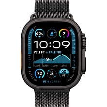 Смарт-часы Apple Watch Ultra 2 GPS + Cellular 49mm (корпус - черный титан, ремешок Milanese Loop черный, размер M) - 1