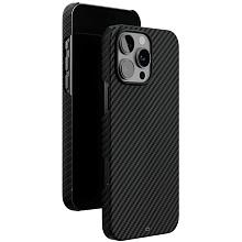 Чехол-накладка VLP Kevlar Case для iPhone 16 Pro Max, арамид (кевлар), черный - 2