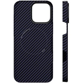 Чехол-накладка VLP Kevlar Case для iPhone 16 Pro, арамид (кевлар), темно-синий - 1