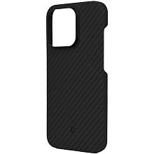 Чехол-накладка Asynora Magnetic aramid fiber для iPhone 15 Pro, арамид (кевлар), черный - 1
