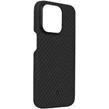 Чехол-накладка Asynora Magnetic aramid fiber для iPhone 15 Pro, арамид (кевлар), черный - 3