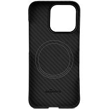 Чехол-накладка Asynora Magnetic aramid fiber для iPhone 16 Pro, арамид (кевлар), черный - 2