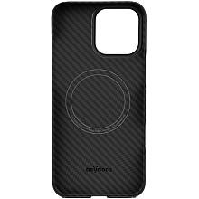 Чехол-накладка Asynora Magnetic aramid fiber для iPhone 16 Pro Max, арамид (кевлар), черный - 2