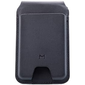 Кардхолдер Magssory Geotag Magnetic Find My Flip Wallet MagSafe, экокожа, черный - 0