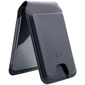 Кардхолдер Magssory Geotag Magnetic Find My Flip Wallet MagSafe, экокожа, черный - 1