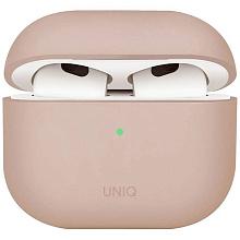 Чехол Uniq LINO розовый, для AirPods 4/4 ANC - 0