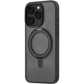 Чехол-накладка uBear Сlip 360 для iPhone 16 Pro, поликарбонат, черный - 2