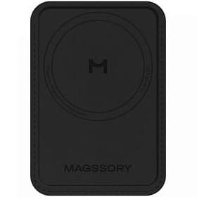 Кардхолдер Magssory Duo MagSafe, экокожа, черный - 0
