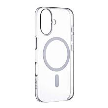 Чехол-накладка Asynora Mag Clear Case для iPhone 16 Plus, полиуретан, прозрачный - 1